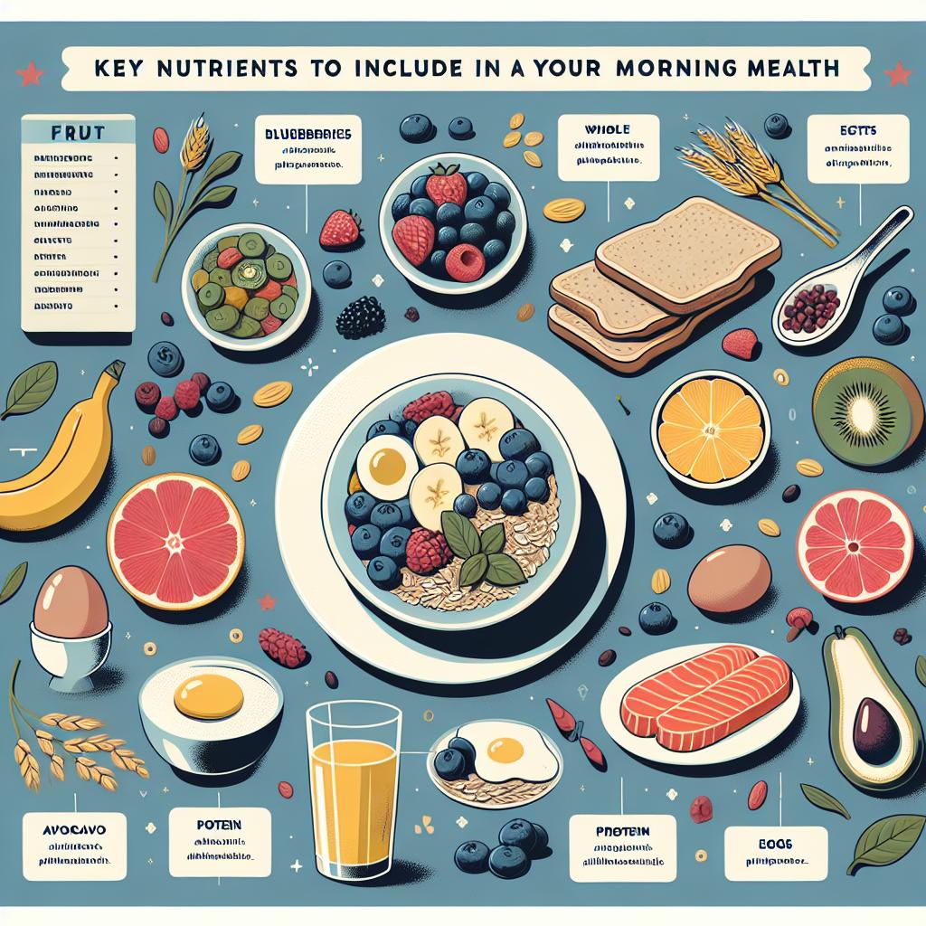 Key Nutrients ‍to Include in⁢ Your Morning Meal for Optimal Health