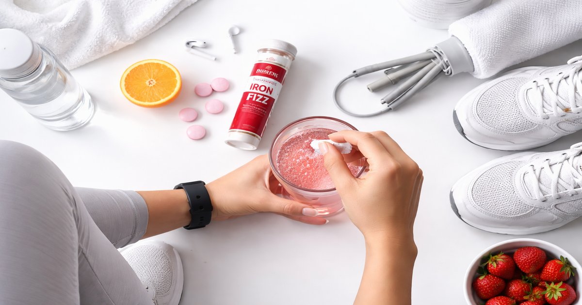 healtheries iron fizz in use